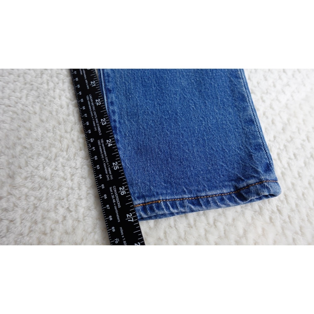 Levi's 501 Skinny Jeans FITS 27x27 Button Fly Medium Wash Denim Red Tab - Picture 15 of 16